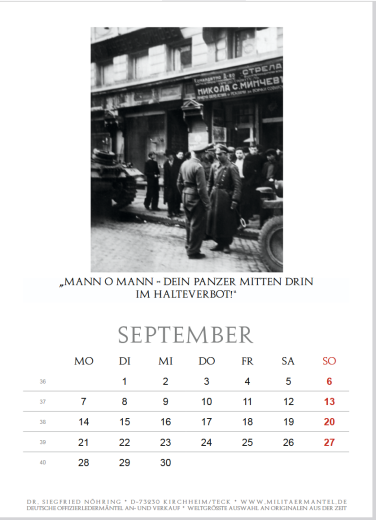 Wandkalender Beunruhigende Faszination - Männer im Mantel 2026