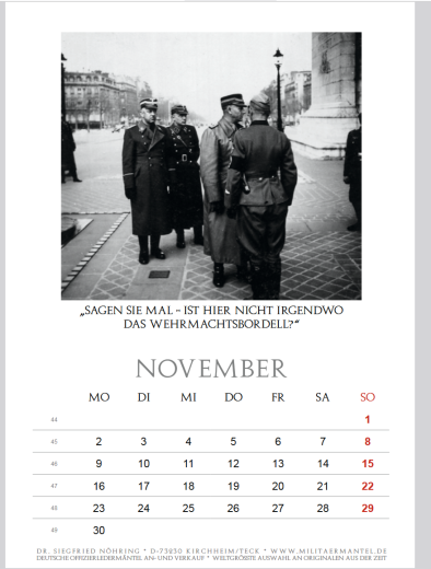 Wandkalender Beunruhigende Faszination - Männer im Mantel 2026