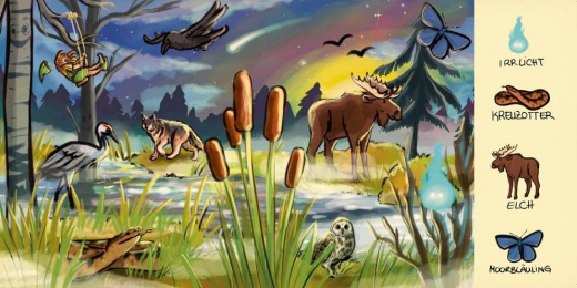 Zweifelsfeuer, Euphegenia - Unser wunderbarer Wald. Wimmelbuch: Fabelwesen & Waldtiere