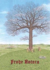 Postkarte Frohe Ostara - Erwachen des Irminsulbaumes